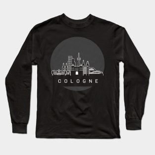 Cologne Germany Skyline Long Sleeve T-Shirt